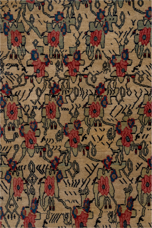 Antique Bidjar Area Rug (4' x 7')